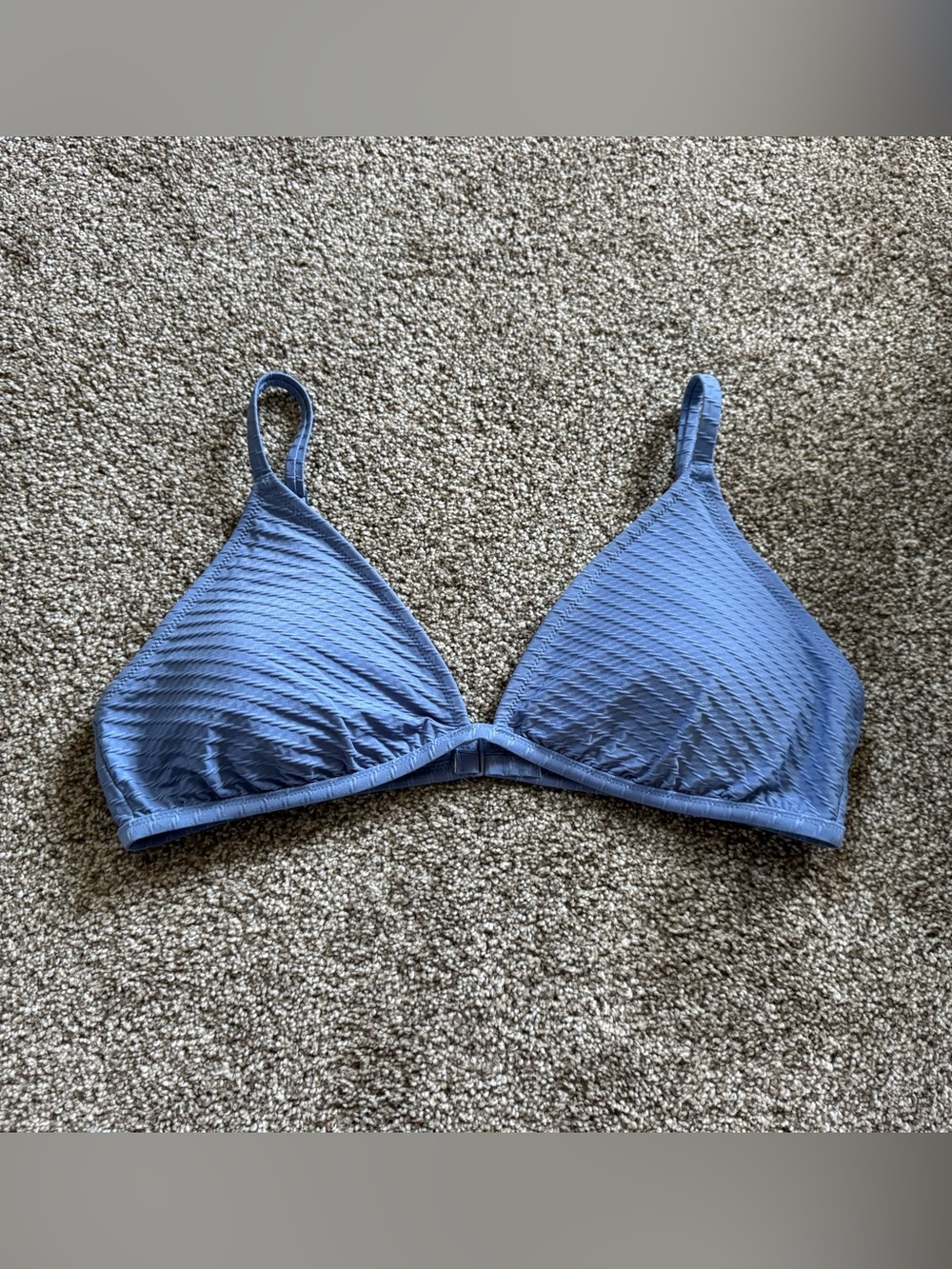Aerie Textured Triangle Bikini Top